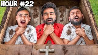 We Spent 24 Hours Buried Alive | 24 घंटे जमीन में दफ़न - Challenge 