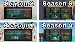 EVERY REWARDS in Season Pass 1-4 in Murderers VS Sheriffs Duels. [Roblox]