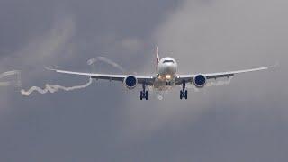 TAP A330-900 Landing in Lisbon with Stunning Contrails