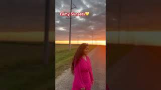 Me being filmy |Surreal sunset in Illinois US| Labor Day weekend trip