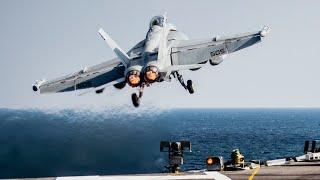 Takeoff and Landing on the Flight Deck of the Nimitz-Class Aircraft Carrier USS George Washington