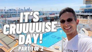 IT'S CRUISE DAY (Part 1) | Royal Princess Alaska Cruise Embarkation Day Vlog | Princess Cruises