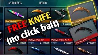 HOW TO GET A FREE KNIFE IN STANDOFF 2 ( NO CLICK BAIT )