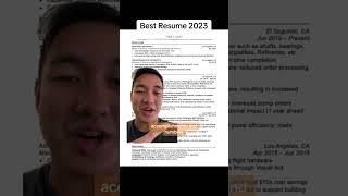 The best resume format you can use in 2023 for your dream job to 10X chances of landing it #resume