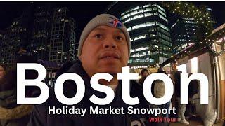 Holiday Market Snowport Seaport, Boston Massachusetts