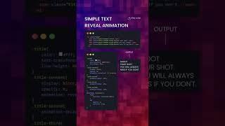 Text Reveal Animation Made With CSS | CSS Animation Effects