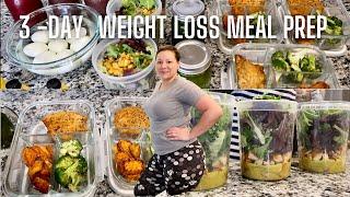 Healthy Meal Prep || 3-day Meal Prep for weight loss || Meal Prep with me