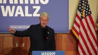 Bill Clinton's 15 min. exchange w/ Palestinian solidarity activist