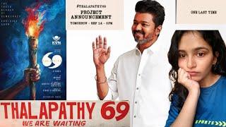 Thalapathy 69 project announcement and poster reaction #thalapathy #vijay #thalapathy69