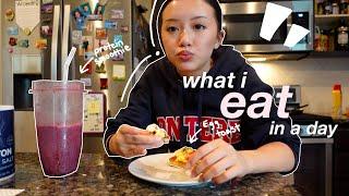 WHAT I EAT IN A DAY ️ || school day