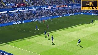 4K | PES 2024 Ultra Realism Graphics & Sound Mod | Chelsea vs Man City | Premier League | PES 2021