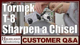 Chisel sharpening made easy with the Tormek T-8!