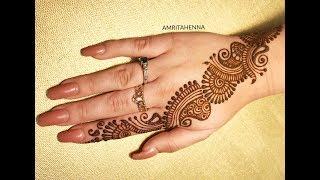 25 EASY MEHENDI DESIGNS FOR BEGINNERS | TOP 25 SIMPLE HENNA MEHNDI DESIGNS COLLECTION