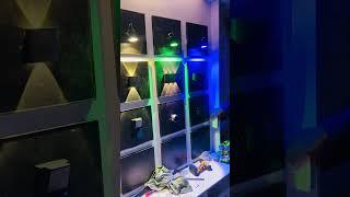 My electric shop wall lights display #foryou