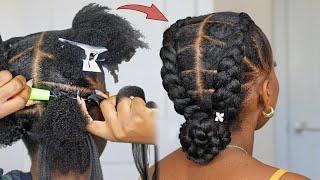 FEED IN BRAID MADE EASY!  New Crochet Braids Hairstyle For Beginners