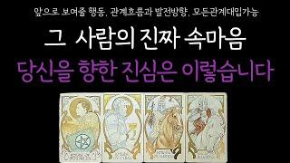 [타로 속마음] 지금 당신을 향한 그 사람의 진짜 감정과 앞으로 보여줄 행동을 확인해보세요!! (상대방 속마음,진심,관계흐름) 솔로 썸 이별 재회 짝사랑 커플 연애운