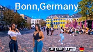 Bonn City Germany/ Walking tour in Bonn most beautiful city in Germany 4k HDR