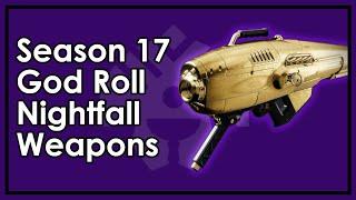 Destiny 2: Nightfall God Roll Weapons - Season of the Haunted (Season 17)