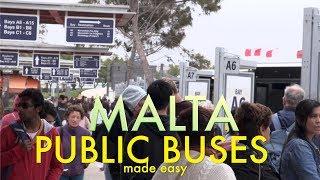 MALTA public bus garage in Valletta - buses are easy.