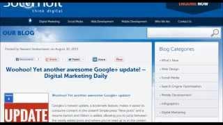 Woohoo! Yet another awesome Google+ update! -- Digital Marketing Daily