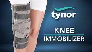 How to wear Tynor Knee Immobilizer  to immobilize, support and protect the injured or operated knee