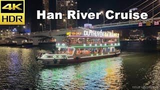 4K HDR | Night Walking Han River Cruise in Da Nang | Vietnam 2023 - With Captions