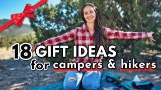 18 BEST Gifts for CAMPERS & HIKERS *Holiday Gift Guide 2022*