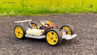 F1 RC Car - Making a Powerful RC Car Using PVC Pipe - Homemade Racing Car - Fly Sky FS i6