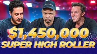 $1,450,000 Super High Roller Ivey | Mateos | Tricket | Phua Final Table Poker Drama