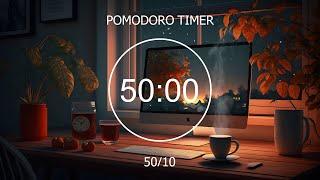 50/10 Pomodoro Timer - Chill Lofi Music And Library Sound, Study & Work Focus ︎ Focus Station