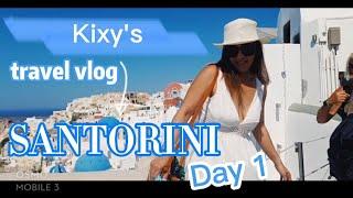 SANTORINI GREECE Travel vlog Summer 2021 - Day 1