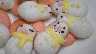 [몽브셰] 노오븐!눈사람모양 머랭쿠키 만들기 (snowman shape meringue)