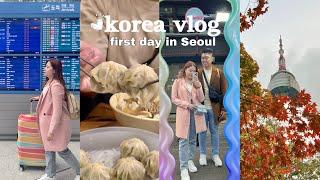 SOUTH KOREA VLOG | First day in Seoul (Airport, Namsan Tower, & Myeongdong) | #klooktravel