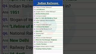 Railway Day | First Train In India | Biggest Railway Station In India | Indian Railways #railwaygk