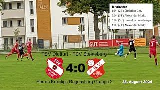 TSV Dietfurt - FSV Steinsberg 4:0 - Herren Kreisliga Regensburg Gruppe 2