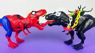 Mở hộp review khủng long bạo chúa Spider Rex siêu đại chiến khủng long bạo chúa Venomsaurus Rex