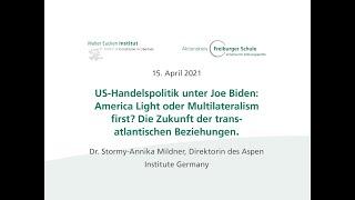 US-Handelspolitik unter Joe Biden: America Light oder Multilateralism first?