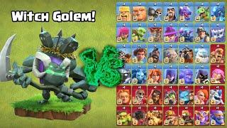 New Witch Golem vs Every Troops! - Clash of Clans