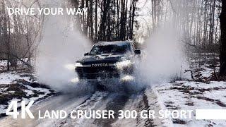 TOYOTA LAND CRUISER 300 OFF ROAD Test in the Mud, Snow, Sand, and Water// LC 300 GR Sport Review