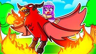 Playing as a PROTECTIVE DEMON BIRD in Roblox Feather Family!