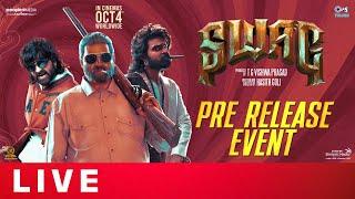 SWAG Pre Release Event LIVE |  Sree Vishnu | Ritu Varma | Shreyas Media