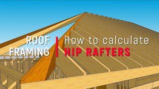 Rafter Calculations for a Hip Roof: Hip Rafters and Jack rafters