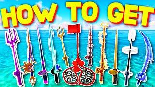 How To GET ALL FISHING RODS & SHOWCASE in FISCH! ROBLOX