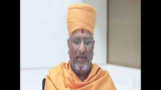BAPS Saint Aksharvatsal swami reaction on Morari Bapu controversial statement