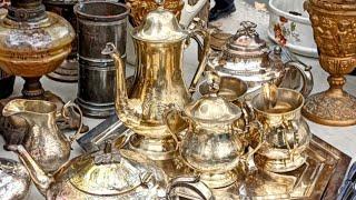 Paris France  BROCANTE in PARISFLEA MARKET🪑 ANTIQUE old things Marché aux Puces🪞 4KHDR THRIFTING