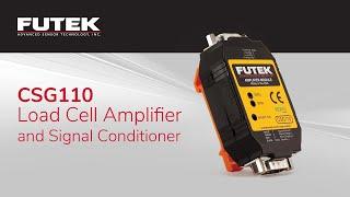 CSG110 Strain Gauge Load Cell Amplifier Signal Conditioner | Wiring and Installation | FUTEK