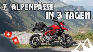 7 Schweizer Alpenpässe in 3 Tagen | Ducati Hypermotard 950