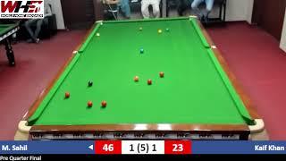 M. Sahil vs Kaif Khan | Pre Quarter Final | Ramzan Snooker Cup 2025