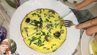 Cooking Calocybe gambosa and eagle fern. And that same Green borscht with nettles / Mushroom cooking