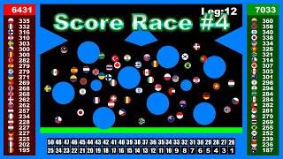 Score Race #4 ~48 countries marble race #17~  in Algodoo | Marble Factory